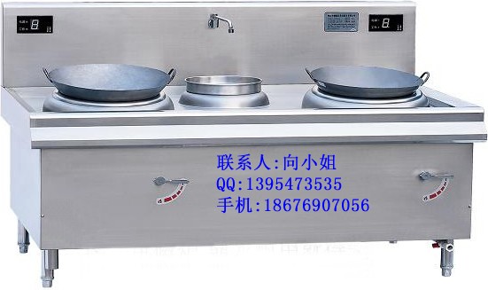 供应商用电磁炉-双头小炒炉